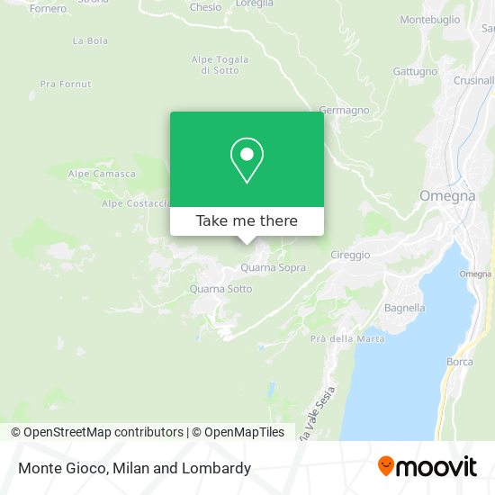 Monte Gioco map