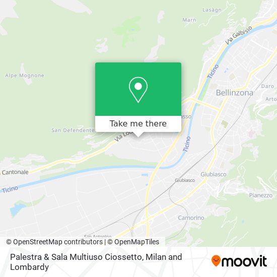 Palestra & Sala Multiuso Ciossetto map