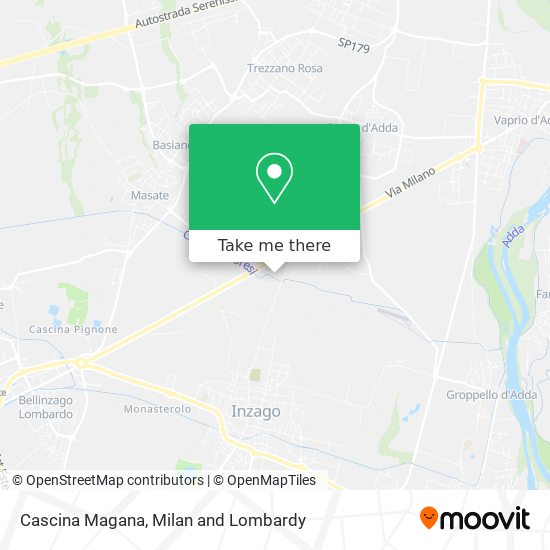 Cascina Magana map