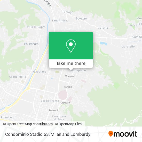 Condominio Stadio 63 map