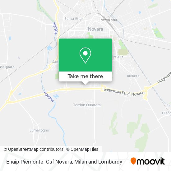 Enaip Piemonte- Csf Novara map