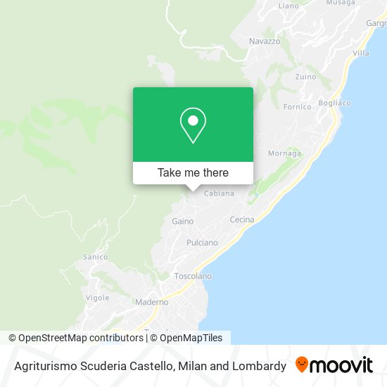 Agriturismo Scuderia Castello map
