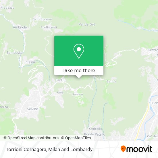 Torrioni Cornagera map