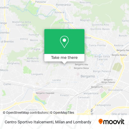 Centro Sportivo Italcementi map
