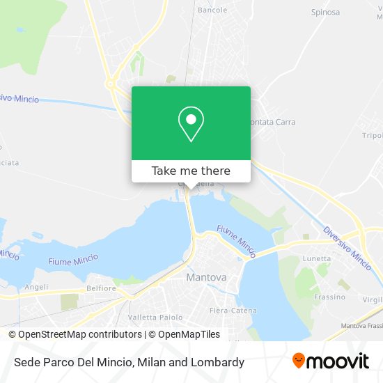 Sede Parco Del Mincio map