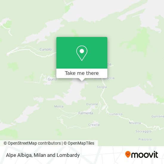 Alpe Albiga map