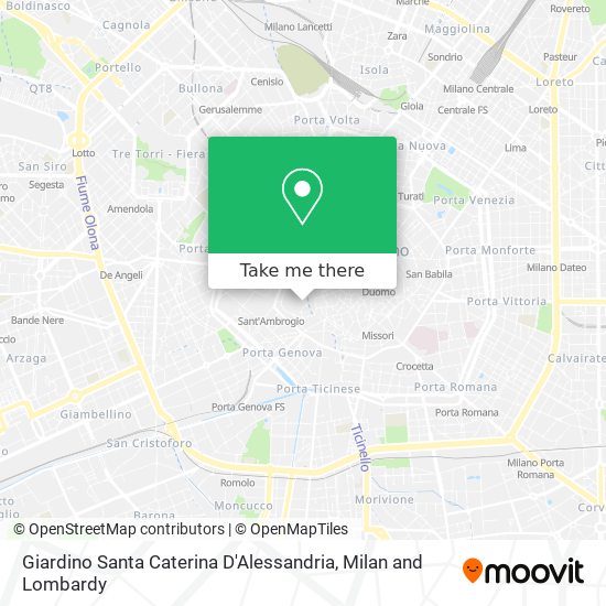 Giardino Santa Caterina D'Alessandria map