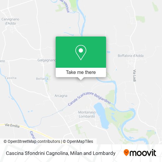 Cascina Sfondrini Cagnolina map