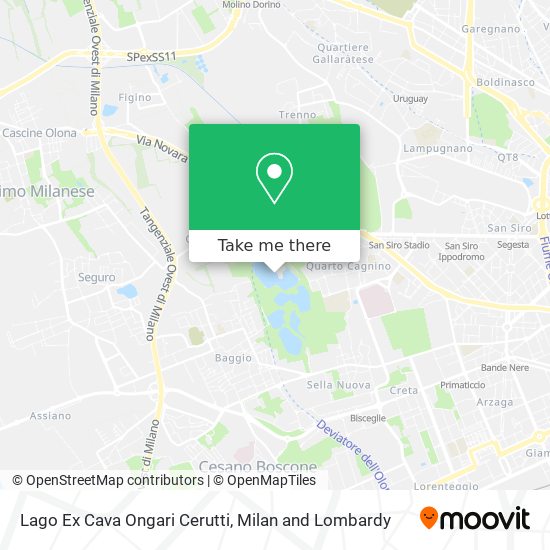 Lago Ex Cava Ongari Cerutti map