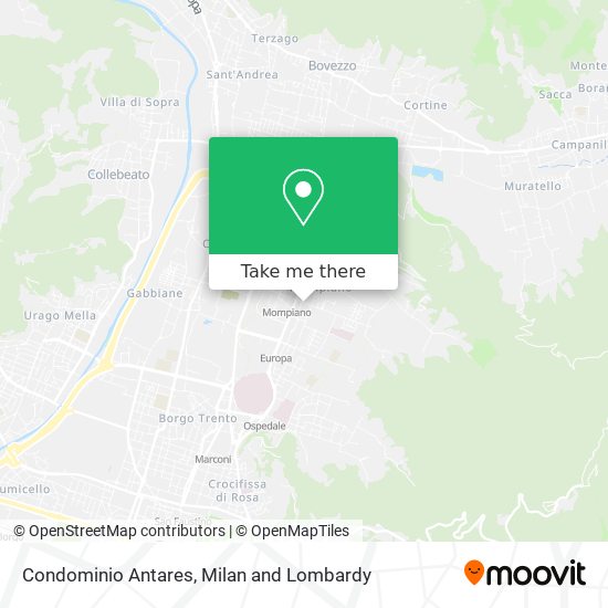 Condominio Antares map