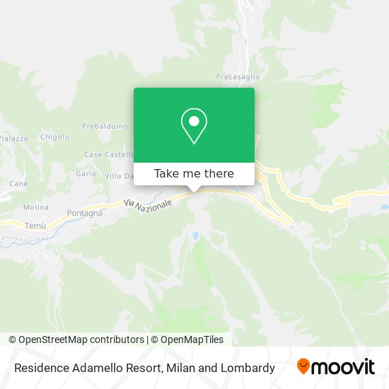 Residence Adamello Resort map