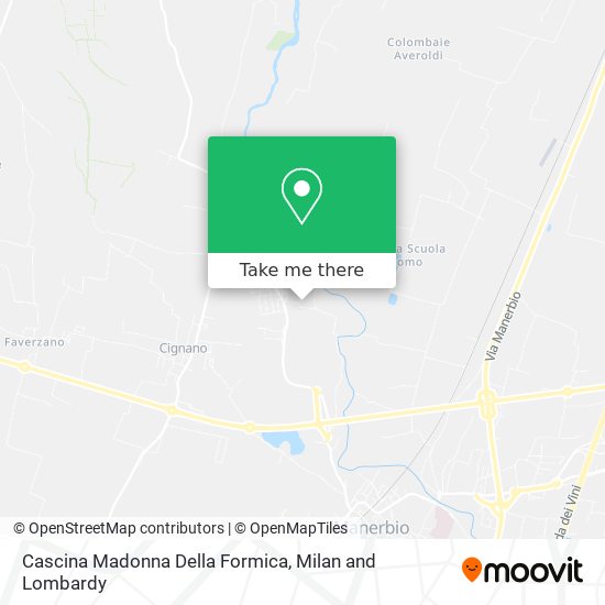Cascina Madonna Della Formica map