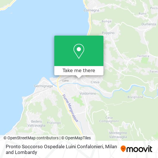 Pronto Soccorso Ospedale Luini Confalonieri map