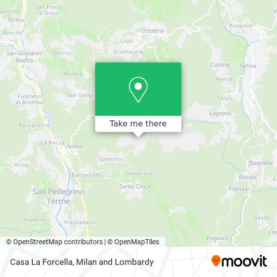 Casa La Forcella map
