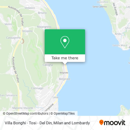 Villa Bonghi - Tosi - Del Din map