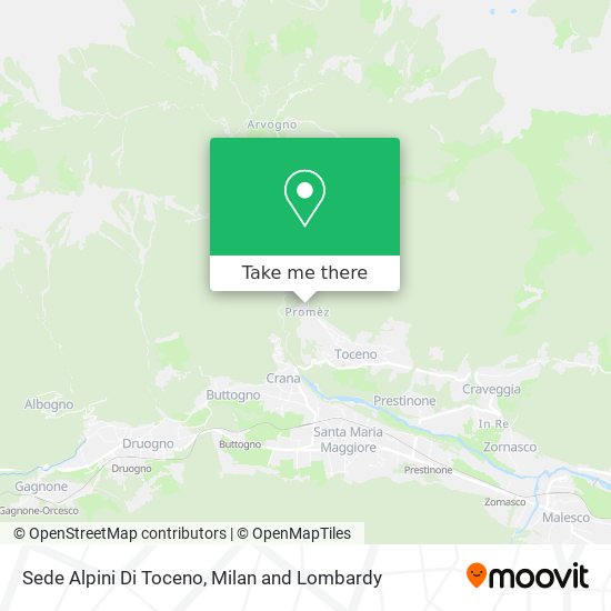 Sede Alpini Di Toceno map