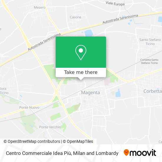 Centro Commerciale Idea Più map