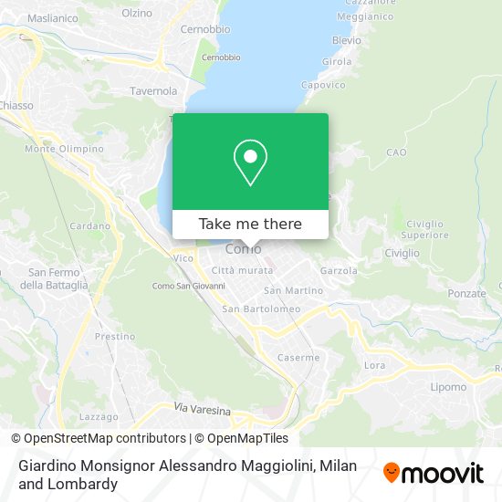 Giardino Monsignor Alessandro Maggiolini map