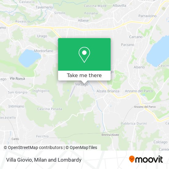 Villa Giovio map