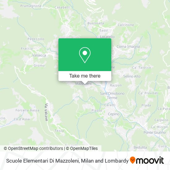 Scuole Elementari Di Mazzoleni map