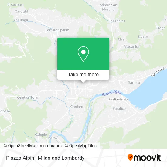 Piazza Alpini map