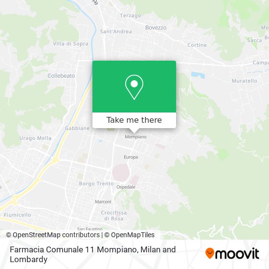 Farmacia Comunale 11 Mompiano map