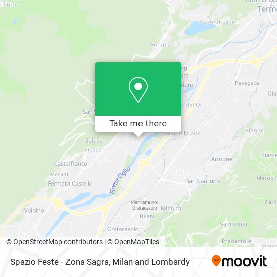 Spazio Feste - Zona Sagra map