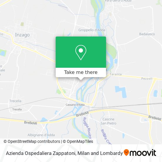 Azienda Ospedaliera Zappatoni map