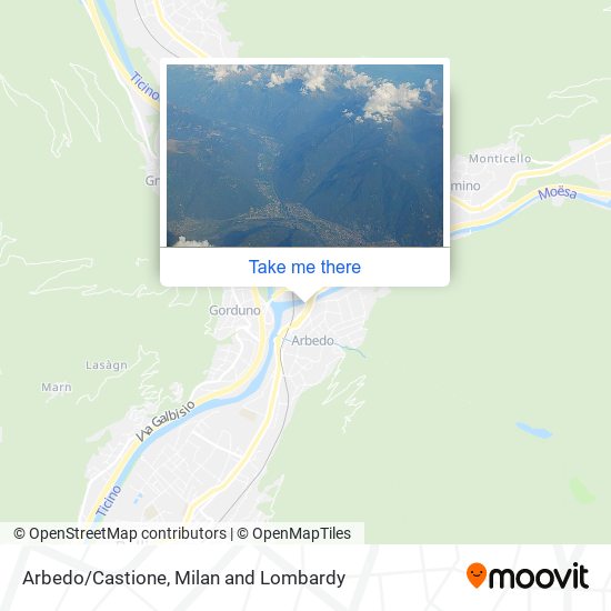 Arbedo/Castione map