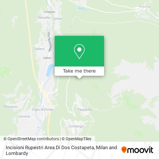 Incisioni Rupestri Area Di Dos Costapeta map