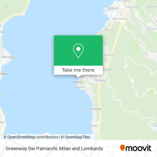 Greenway Dei Patriarchi map