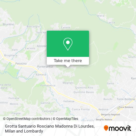 Grotta Santuario Rosciano Madonna Di Lourdes map