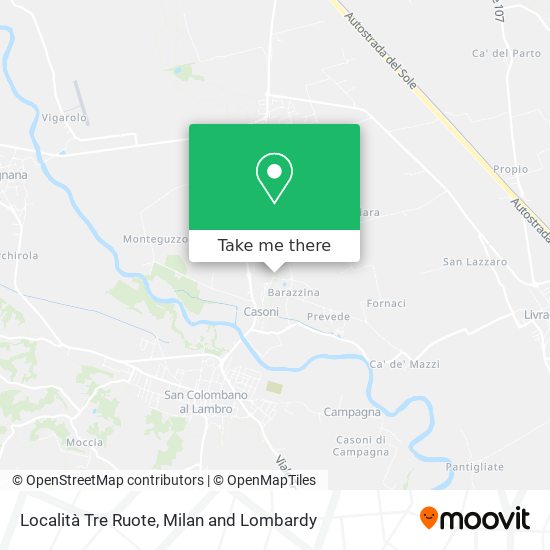 Località Tre Ruote map