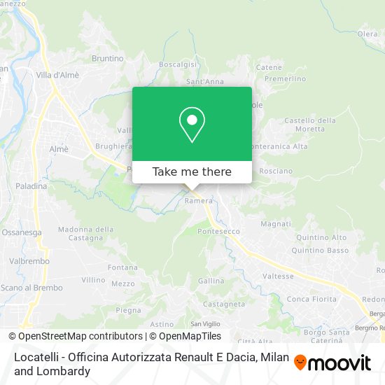 Locatelli - Officina Autorizzata Renault E Dacia map