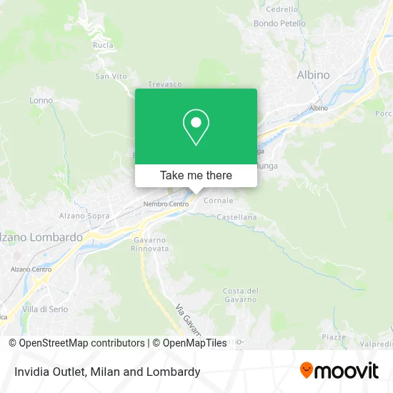 Invidia Outlet map