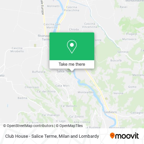 Club House - Salice Terme map