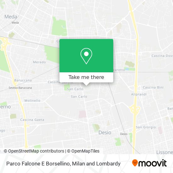 Parco Falcone E Borsellino map