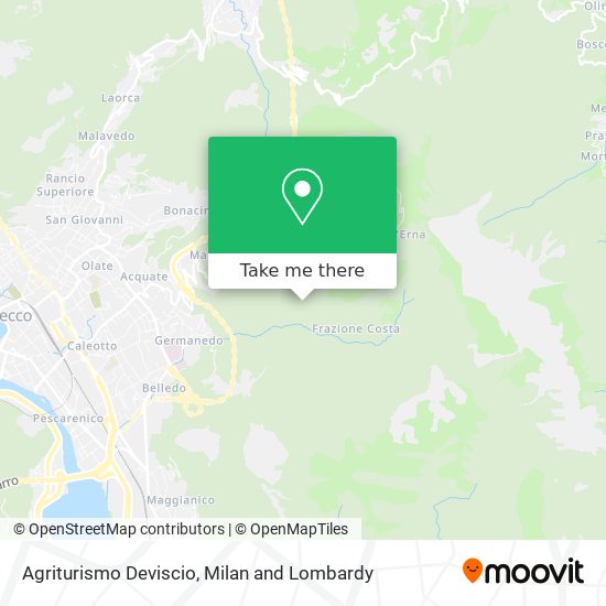 Agriturismo Deviscio map