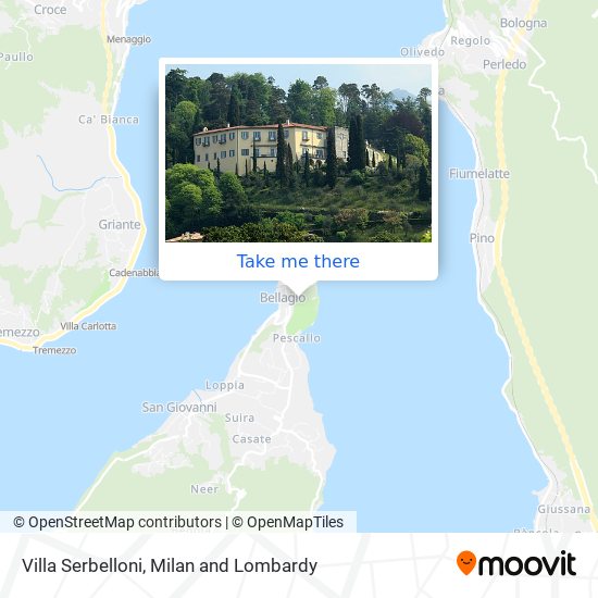 Villa Serbelloni map