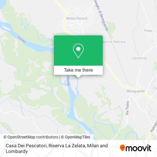 Casa Dei Pescatori, Riserva La Zelata map