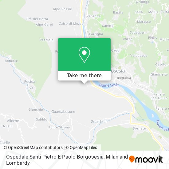 Ospedale Santi Pietro E Paolo Borgosesia map