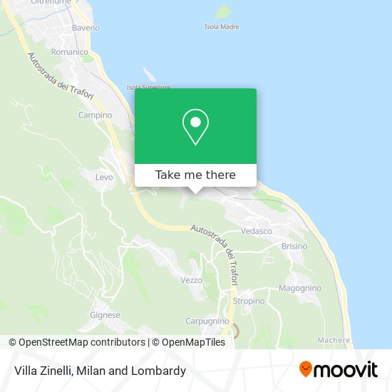 Villa Zinelli map