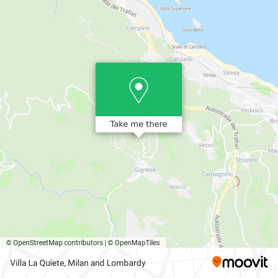Villa La Quiete map