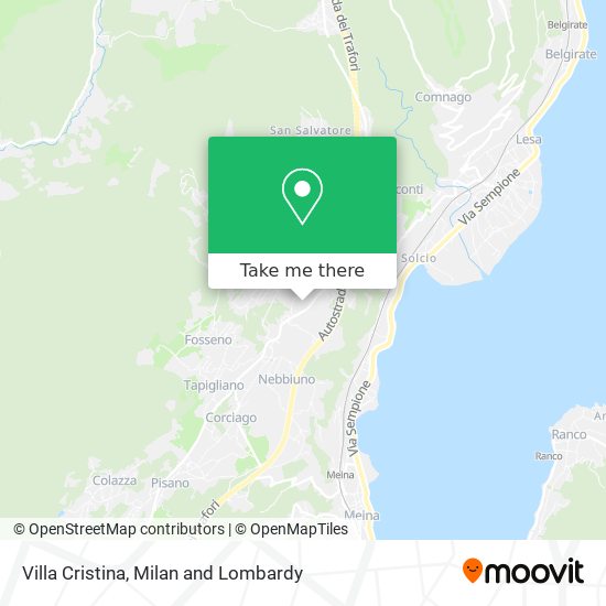 Villa Cristina map