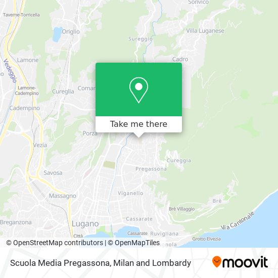 Scuola Media Pregassona map
