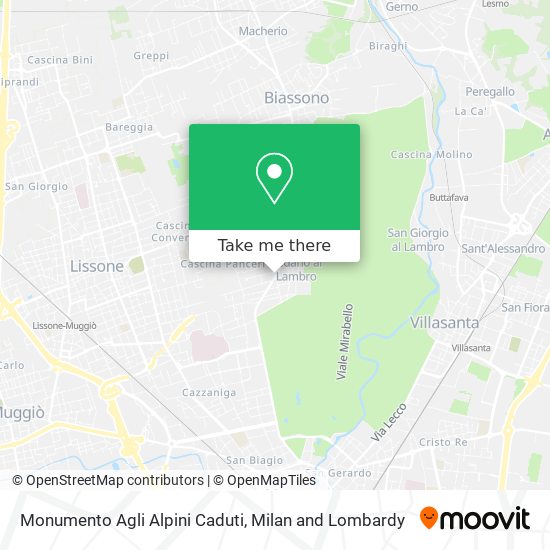 Monumento Agli Alpini Caduti map