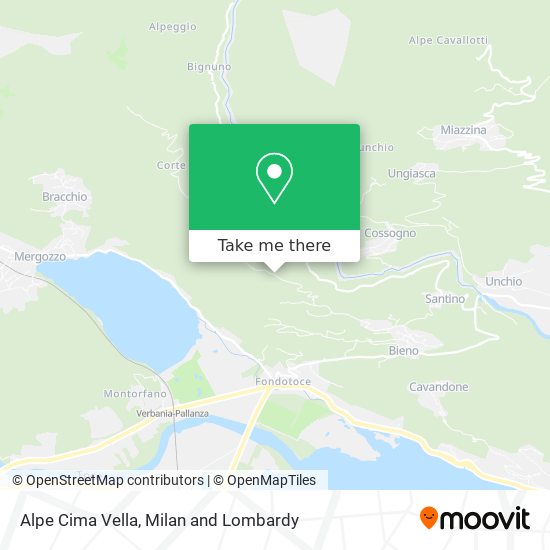 Alpe Cima Vella map