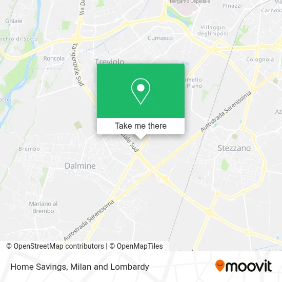 Home Savings map