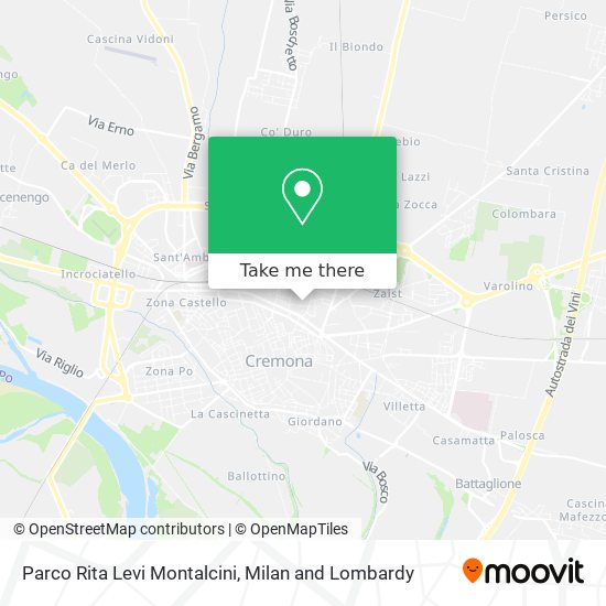 Parco Rita Levi Montalcini map