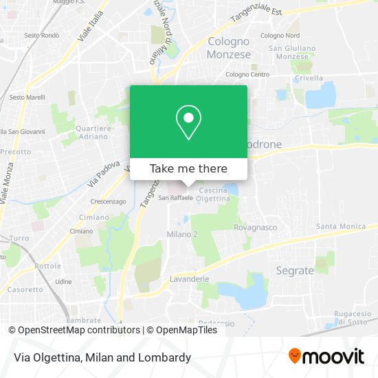 Via Olgettina map